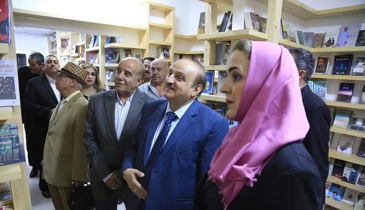افتتاح مكتبة خطوط برعاية وزير الثقافة الأسبق الدكتور   بركات عوجان