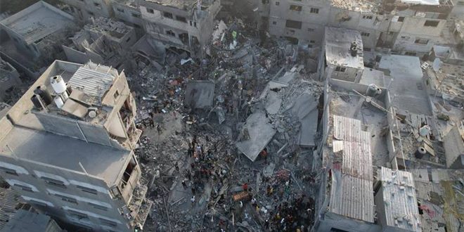 استشهاد 10 فلسطينيين جراء قصف الاحتلال مناطق عدة في قطاع غزة