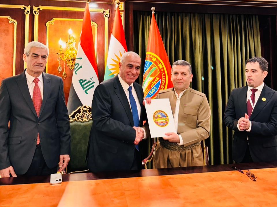اتفاقية تعاون أكاديمي بين جامعة الحسين بن طلال وجامعة صلاح الدين (SUE)العراقية