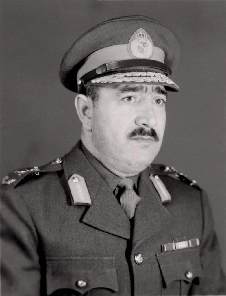 من رجالات الاردن العسكريون الاوائل  الوزير في الحكومة العسكرية عام 1970  اللواء فهد محمد موسى جرادات