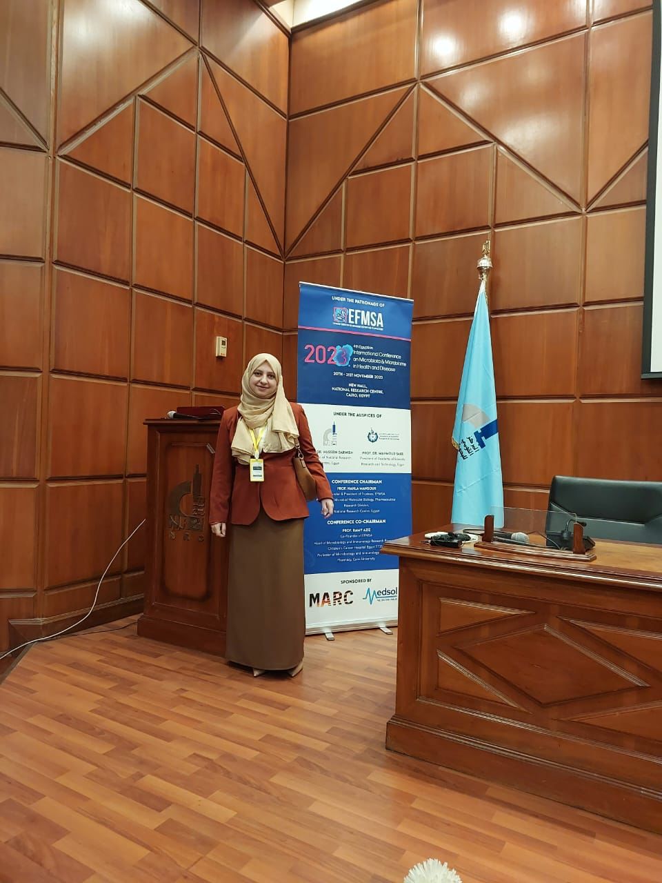 أكاديمية من جامعة الزرقاء تشارك في المؤتمر الدولي المصري لبحوث الميكروبيوم