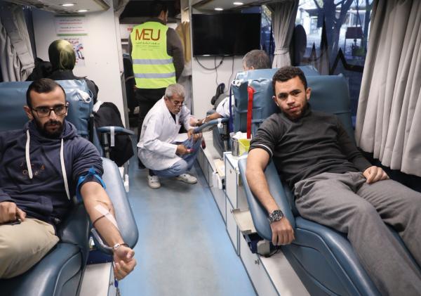 الشرق الأوسط مستمرة في دعم غزة .. وهذه المرة حملة تبرع بالدم