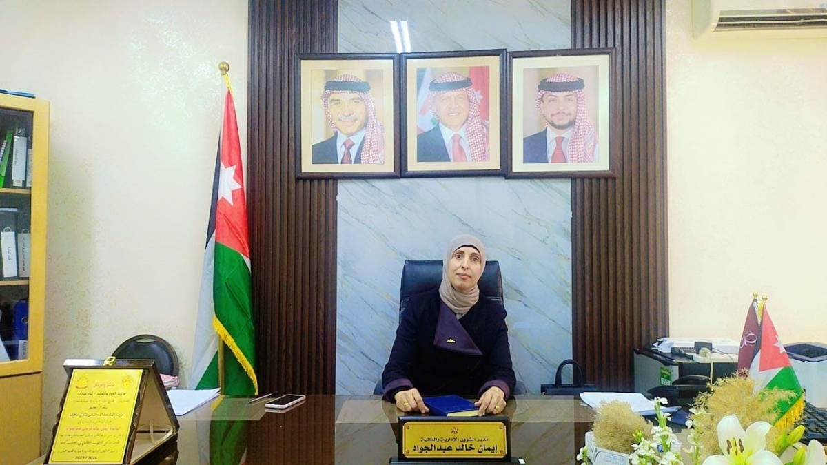 ايمان عبد الجواد تباشر عملها مديرا للشؤون الإدارية والمالية للواء قصبة عمان