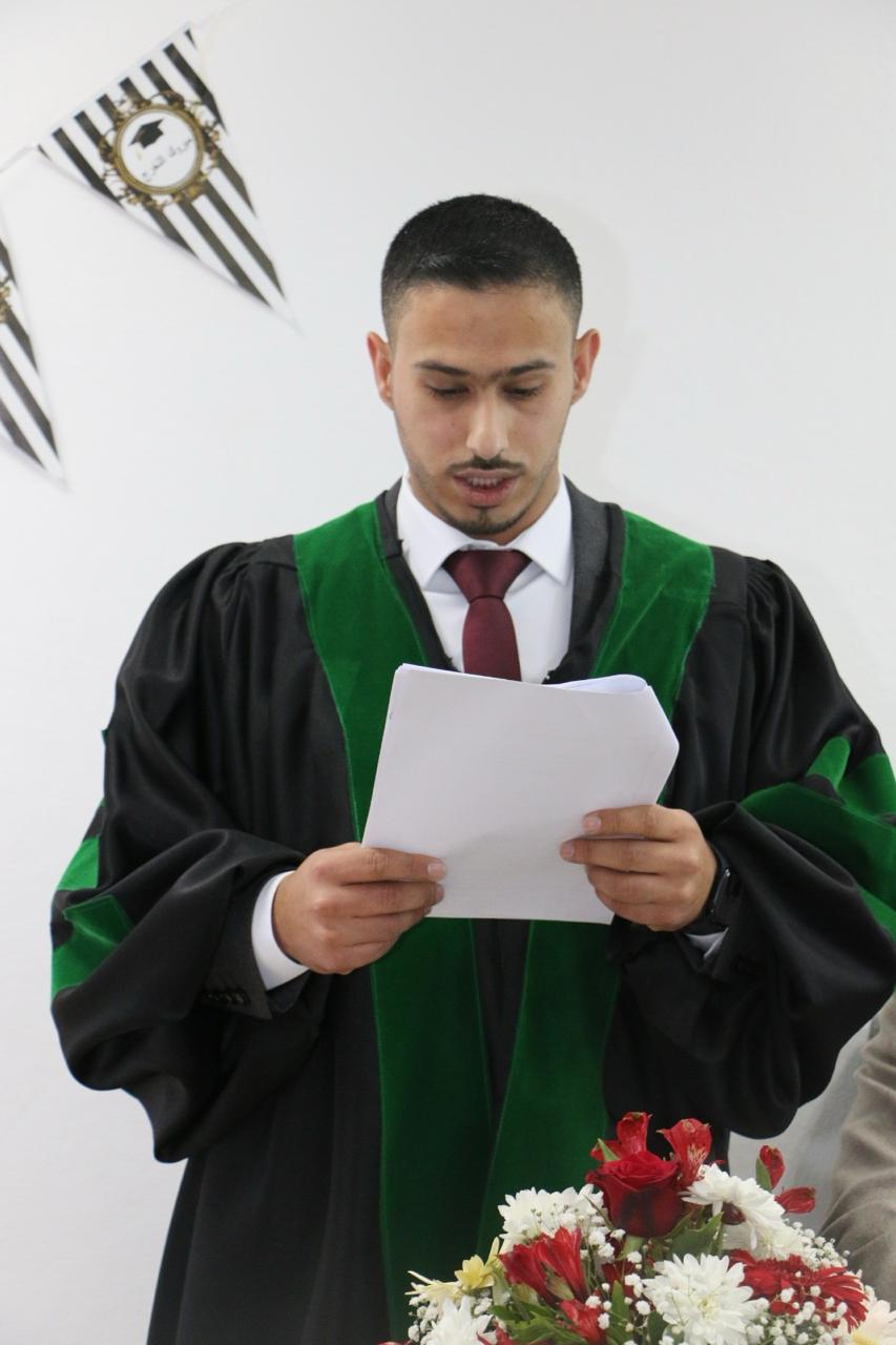 المهندس صهيب محمد الربيع يناقش أول رسالة ماجستير في الإدارة الهندسية في جامعة جرش .