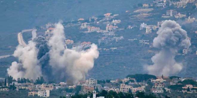 العدو الإسرائيلي يقصف مناطق عدة في الجنوب اللبناني