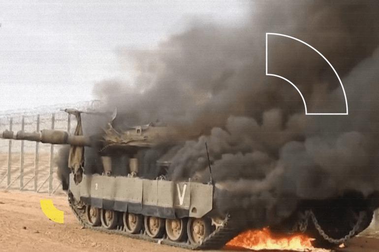 الجيش الإسرائيلي: إصابة 4 جنود باشتعال قذيفة بدبابتهم