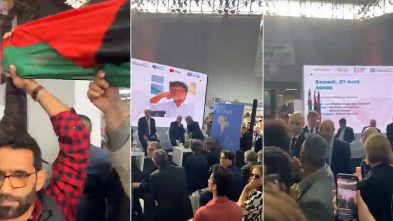 نصرة لغزة..تونسيون يطردون سفير إيطاليا من معرض الكتاب